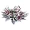 17" Snowy Magnolia Berry Artificial Arrangement Candelabrum